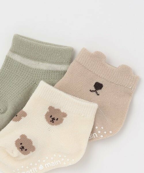 petit main / プティマイン ベビー・キッズウエア | アソート3Pソックス | 詳細5