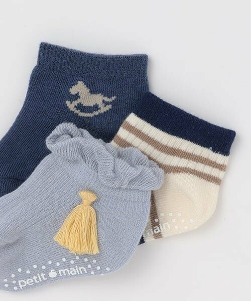 petit main / プティマイン ベビー・キッズウエア | アソート3Pソックス | 詳細6