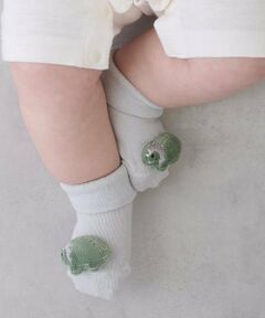 petit main / プティマイン ベビー・キッズウエア | 恐竜カップソックス