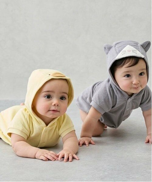 petit main / プティマイン ロンパース | アニマルなりきりセット | 詳細3