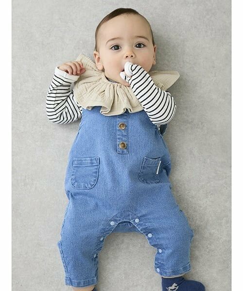 petit main / プティマイン ベビー・キッズウエア | デニムサロペット | 詳細1