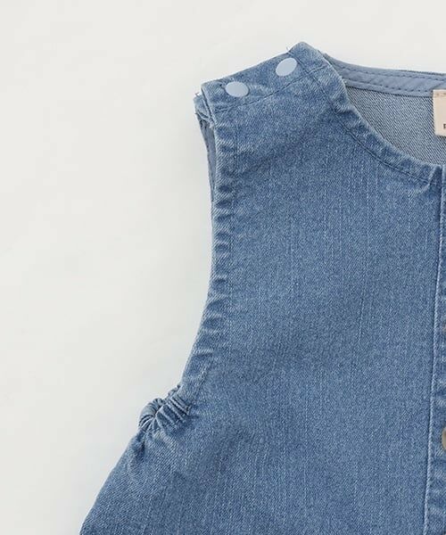 petit main / プティマイン ベビー・キッズウエア | デニムサロペット | 詳細6