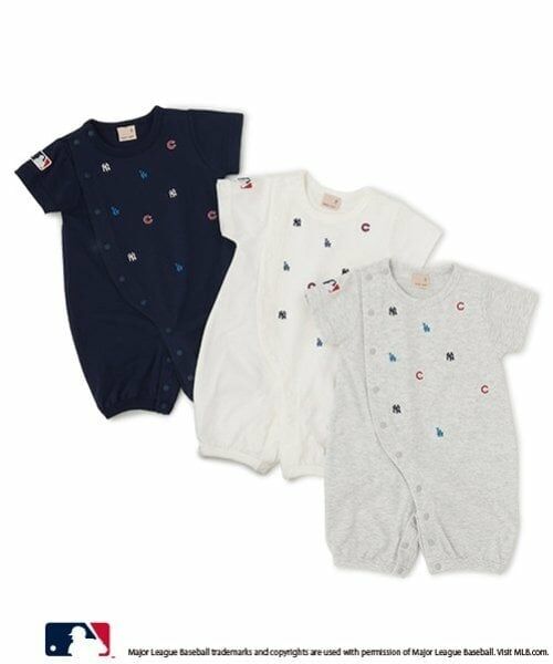 petit main / プティマイン ロンパース | 【MLB】チーム刺しゅう2WAYオール | 詳細13