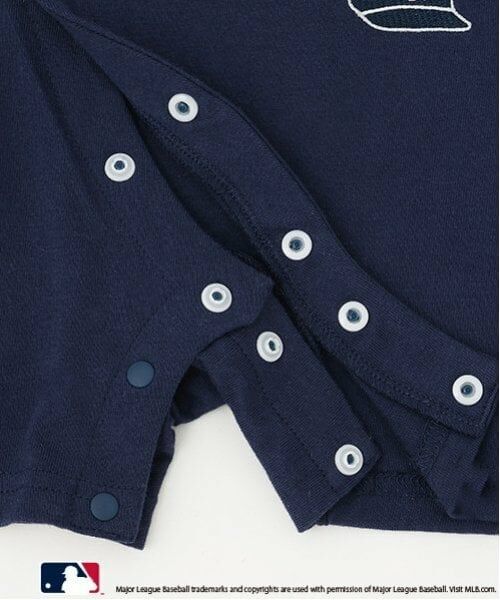 petit main / プティマイン ロンパース | 【MLB】ワッペンカバーオール | 詳細17