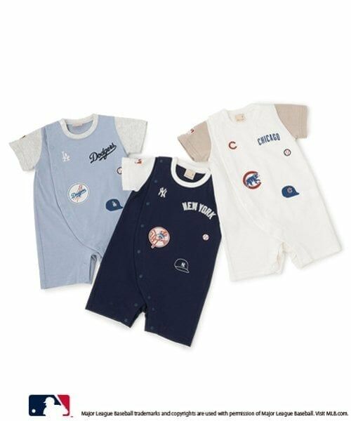 petit main / プティマイン ロンパース | 【MLB】ワッペンカバーオール | 詳細21