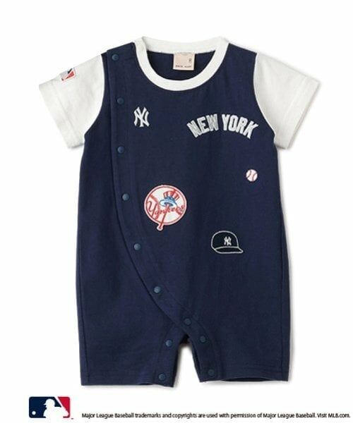 petit main / プティマイン ロンパース | 【MLB】ワッペンカバーオール | 詳細24