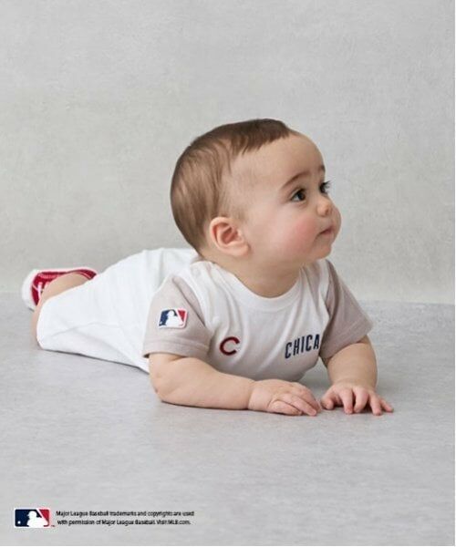 petit main / プティマイン ロンパース | 【MLB】ワッペンカバーオール | 詳細5