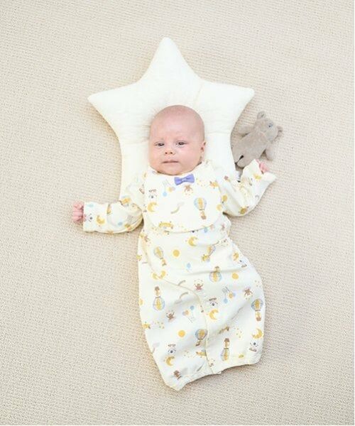 petit main / プティマイン ロンパース | 【弱酸性】SKYアニマル2WAYオール（黄）