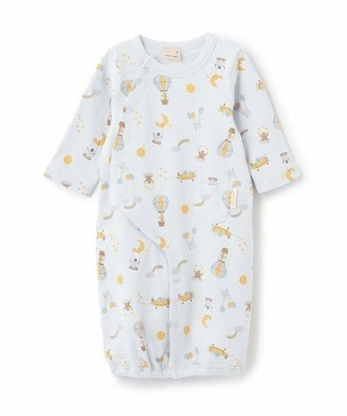 petit main / プティマイン ロンパース | 【弱酸性】SKYアニマル2WAYオール（ライト ブルー）