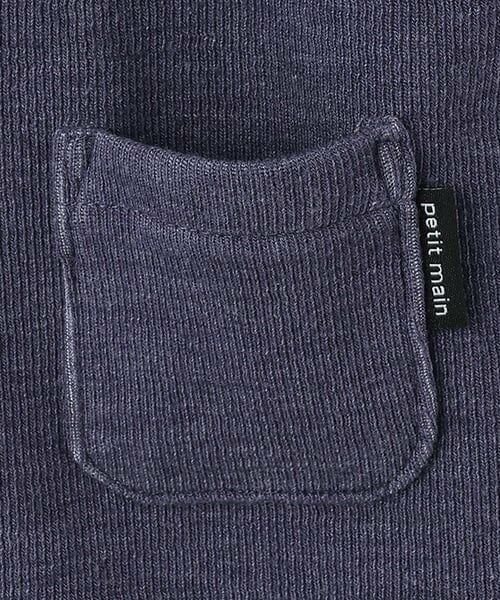 petit main / プティマイン ロンパース | クマ刺しゅうサロペ風カバーオール | 詳細9