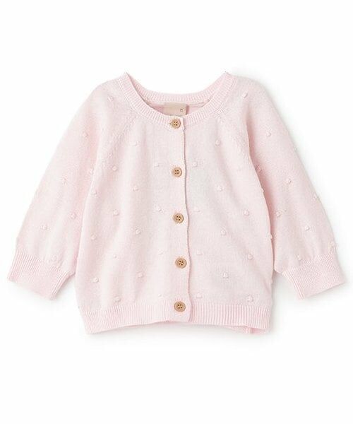 petit main / プティマイン カーディガン・ボレロ | ポコポコカーディガン（ライト ピンク）