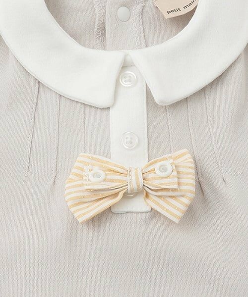 petit main / プティマイン ベビー・キッズウエア | ネクタイ付きロンパース+パンツセット | 詳細13
