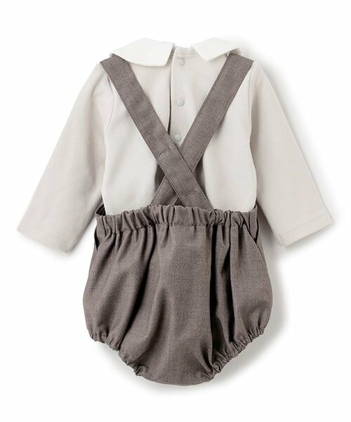 petit main / プティマイン ベビー・キッズウエア | ネクタイ付きロンパース+パンツセット | 詳細5