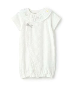 petit main / プティマイン ロンパース | 【弱酸性】衿刺しゅう2WAYオール