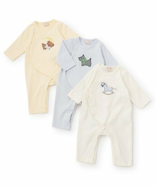 petit main / プティマイン ロンパース | 【弱酸性】モチーフアップリケカバーオール | 詳細15