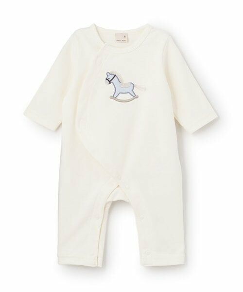 petit main / プティマイン ロンパース | 【弱酸性】モチーフアップリケカバーオール | 詳細2