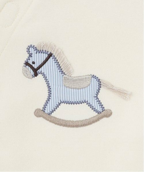 petit main / プティマイン ロンパース | 【弱酸性】モチーフアップリケカバーオール | 詳細5