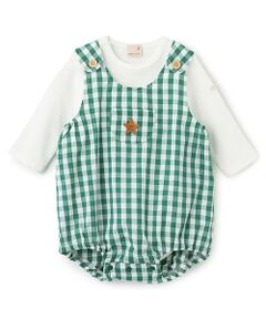 petit main / プティマイン ベビー・キッズウエア | チェックサロペットセット
