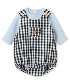 petit main / プティマイン ベビー・キッズウエア | チェックサロペットセット