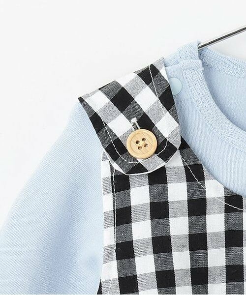 petit main / プティマイン ベビー・キッズウエア | チェックサロペットセット | 詳細3