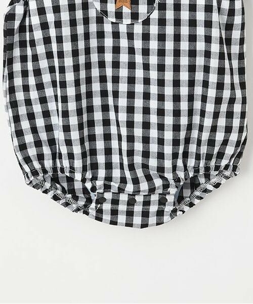 petit main / プティマイン ベビー・キッズウエア | チェックサロペットセット | 詳細5