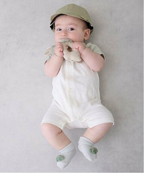 petit main / プティマイン ロンパース | ラグランカバーオール | 詳細2