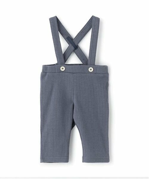 petit main / プティマイン ベビー・キッズウエア | サス付きパンツ（ブルー）