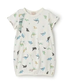 petit main / プティマイン ロンパース | 【弱酸性】恐竜2WAYオール