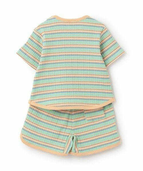 petit main / プティマイン ベビー・キッズウエア | マルチボーダーセットアップ | 詳細1