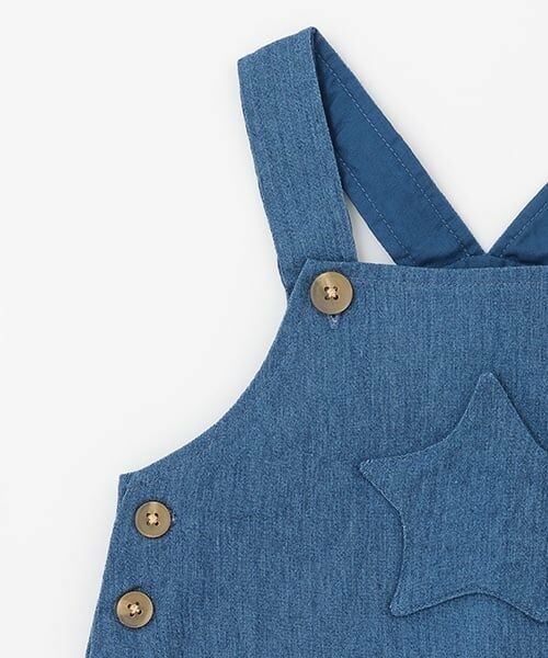 petit main / プティマイン ベビー・キッズウエア | ホシポケットサロペット | 詳細3