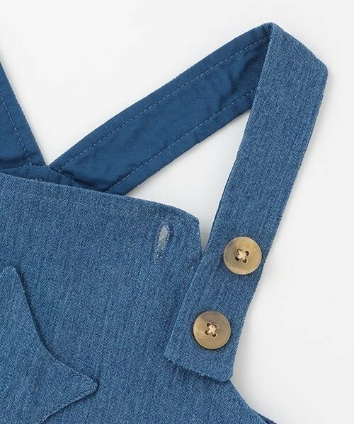 petit main / プティマイン ベビー・キッズウエア | ホシポケットサロペット | 詳細4