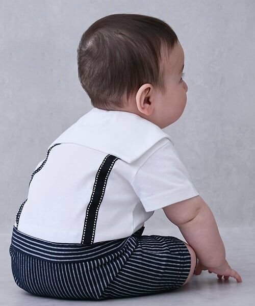 petit main / プティマイン ロンパース | 半袖おめかしカバーオール | 詳細1