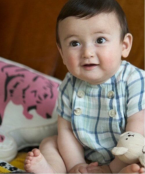 petit main / プティマイン ロンパース | ガーゼロンパース | 詳細1