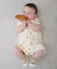 petit main / プティマイン ベビー・キッズウエア | ガーゼ総柄セットアップ