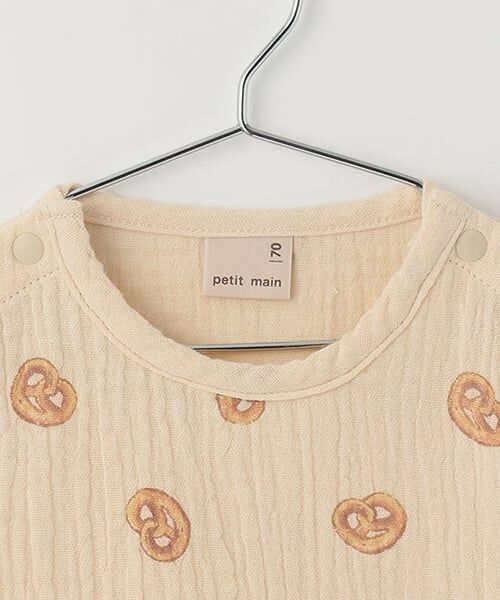 petit main / プティマイン ベビー・キッズウエア | ガーゼ総柄セットアップ | 詳細5