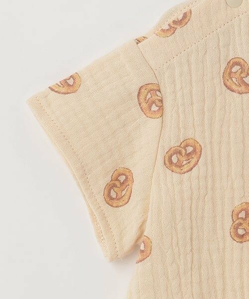 petit main / プティマイン ベビー・キッズウエア | ガーゼ総柄セットアップ | 詳細6