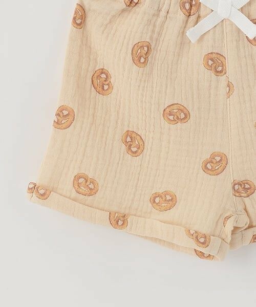 petit main / プティマイン ベビー・キッズウエア | ガーゼ総柄セットアップ | 詳細9