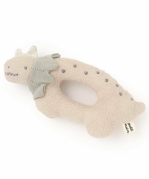 petit main / プティマイン おもちゃ・トイカメラ | 恐竜ラトル（ライト グリーン）