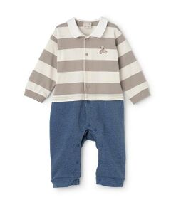 petit main / プティマイン ロンパース | 【リンク】ラガーカバーオール