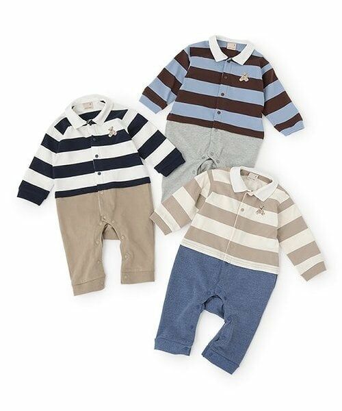 petit main / プティマイン ロンパース | 【リンク】ラガーカバーオール | 詳細8