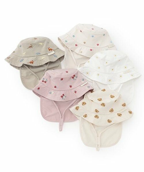 petit main / プティマイン ベビー・キッズグッズ | 【遮熱】刺しゅうバケットハット | 詳細13