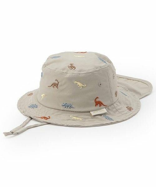 petit main / プティマイン ベビー・キッズグッズ | 【遮熱】刺しゅうバケットハット（ライト グリーン）