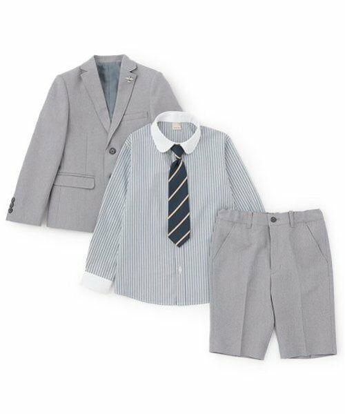 petit main / プティマイン セットアップ | グレーJK+ショートパンツセット | 詳細11