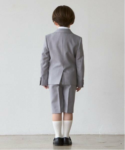 petit main / プティマイン セットアップ | グレーJK+ショートパンツセット | 詳細2