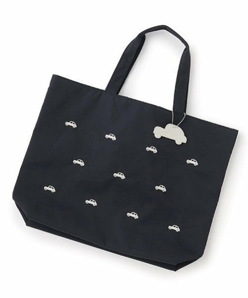 petit main / プティマイン トートバッグ | 刺しゅうレッスンバッグ（紺）