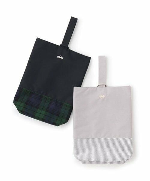 petit main / プティマイン インテリア・生活雑貨・ホビー・ステーショナリー | 切替刺しゅうシューズバッグ | 詳細9