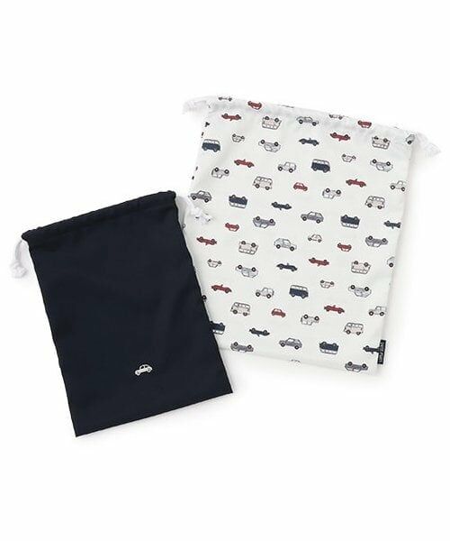 petit main / プティマイン インテリア・生活雑貨・ホビー・ステーショナリー | ワンポイント巾着2P（紺）