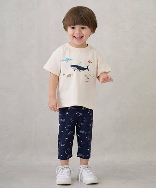 petit main / プティマイン その他パンツ | 【プティプラ】BOYS7分丈レギンス（インク ブルー）