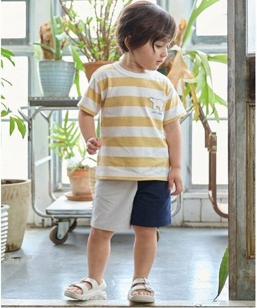 petit main / プティマイン ショート・ハーフ・半端丈パンツ | 【プティプラ】BOYSハーフパンツ（ディープ ブルー）