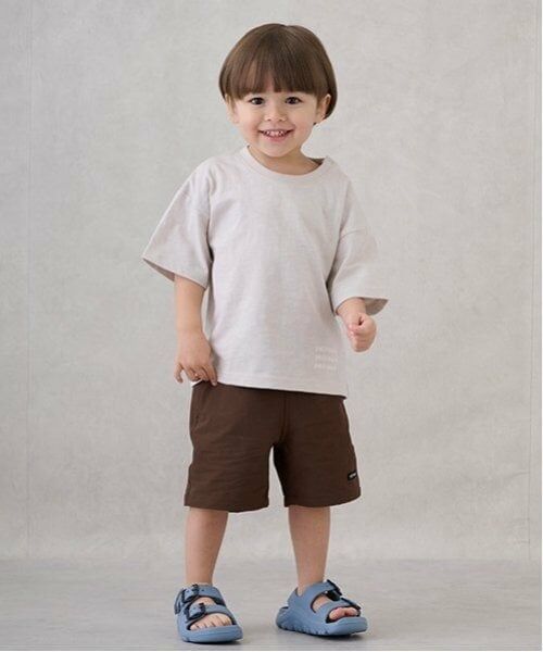 petit main / プティマイン ショート・ハーフ・半端丈パンツ | 【水陸両用】ハーフパンツ（茶）